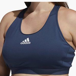 NWT adidas Women’s Don't Rest Alphaskin Padded sports bra navy 3X